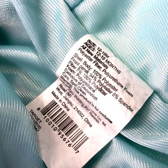 Mermaid Tail Unicorn Costume Hooded Sleeper, Size 12-18 M - Picture 8 of 8